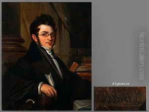 Portrait Eines Jungen Gelehrten