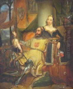 Karl Martel Auf Dem Schose Seines Vaters