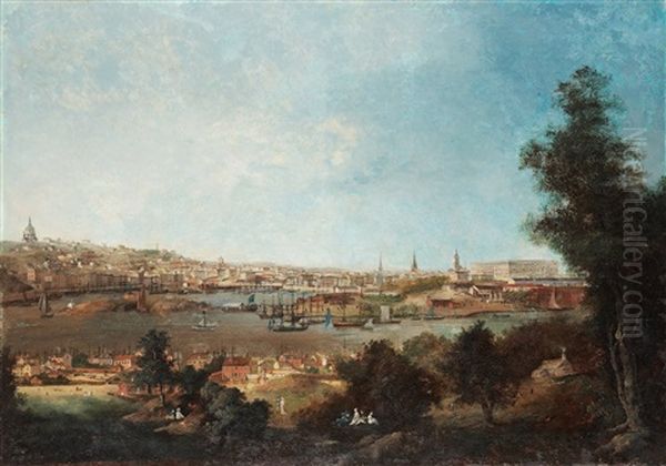 Utsikt Over Staden Fran Djurgardslandet (view Over Stockholm From Djurgardslandet) - view 1