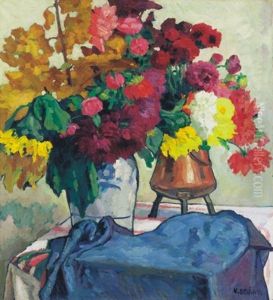 Flower Still Life by Victor Belanyi