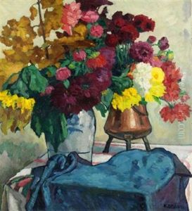 Blumenstillleben by Victor Belanyi