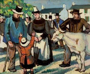 Scene De Marche Breton by Pierre De Belay