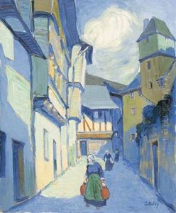 Quimperle, Finistere, Rue Dom. Maurice by Pierre De Belay