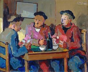 La Partie De Cartes by Pierre De Belay