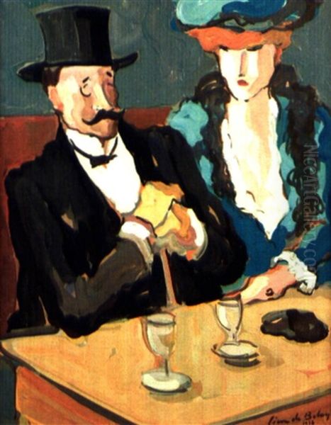 Le Couple Au Cafe - view 1