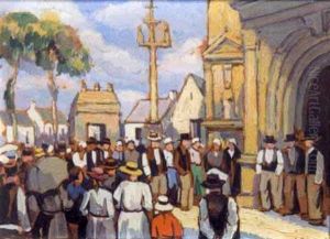 Sortie De Messe En Bretagne