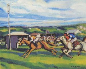 Jour Des Courses A Deauville by Pierre De Belay