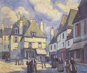 La Place Terre Au Duc, Quimper