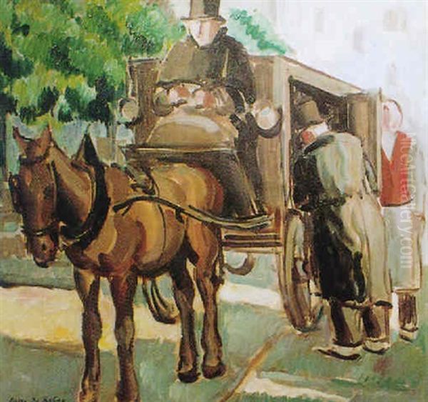 Le Fiacre Sur Les Champs-elysees - view 1