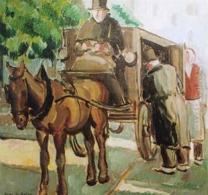 Le Fiacre Sur Les Champs-elysees by Pierre De Belay