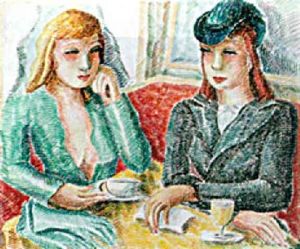 Les Deux Amies by Pierre De Belay
