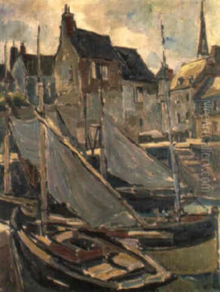 Bateaux Dans Le Port De Honfleur - view 1