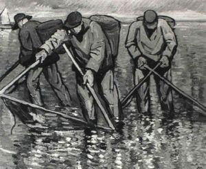 La Peche A La Crevette by Pierre De Belay