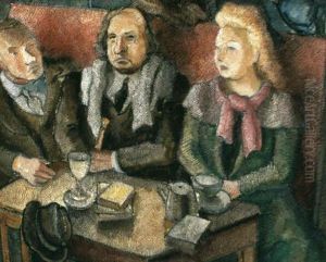 Au Cafe-montparnasse by Pierre De Belay