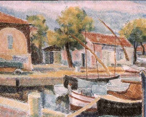Le Port De St-tropez - Barques A Quai - view 1