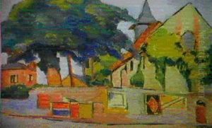 L'eglise Du Village by Pierre De Belay