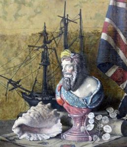 Still Life Of Nautical Antiques Still Life Of Nautical Antiques