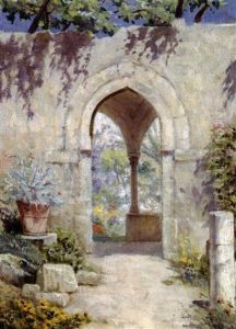 Nel Chiostro Di S. Giovanni Degli Eremiti A Palermo by Adolfo Belimbau