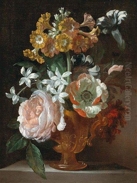A Flower Still Life With Roses - view 1
