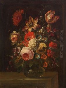 A Still Life Of Flowers