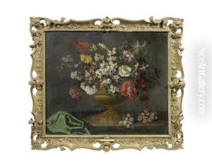 Still Life Of Flowers by Jean-Baptiste Ii Belin