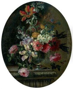 Vase De Fleurs Sur Un Entablement Vase De Fleurs Sur Un Entablement