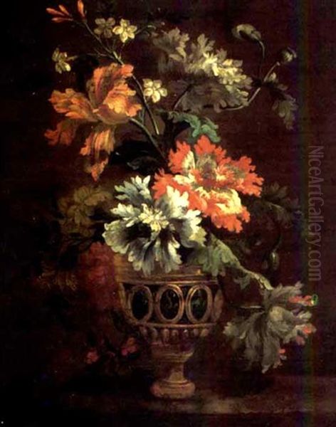 Flowers In A Classical Landscape - view 1