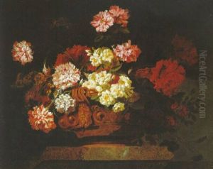 Blumenstraus In Einer Prunkvase by Jean-Baptiste Ii Belin