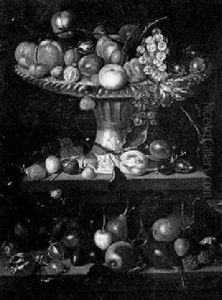 Still Life Of Fruit In A Compote by Jean-Baptiste Ii Belin