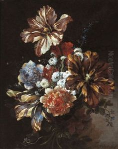 Bouquet De Tulipes by Jean-Baptiste Belin de Fontenay the Younger