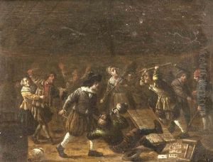 Streit Beim Kartenspiel by Cornelius Belkin