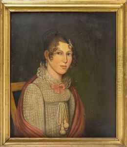 Portrait Of A Young Woman Seated In A Federal Chair