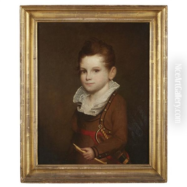 Portrait Of A Young Boy With Sword And Flute - view 1