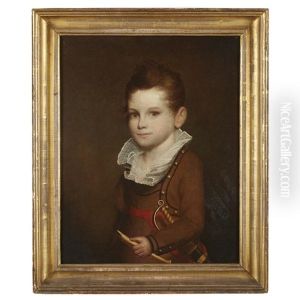 Portrait Of A Young Boy With Sword And Flute by Zedekiah Belknap
