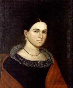 Portrait Of Abigail Smith, Depicted With Red Shawl