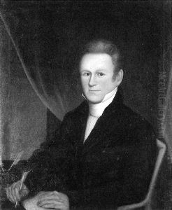 Portrait Of A Blond Gentleman Writing A Letter