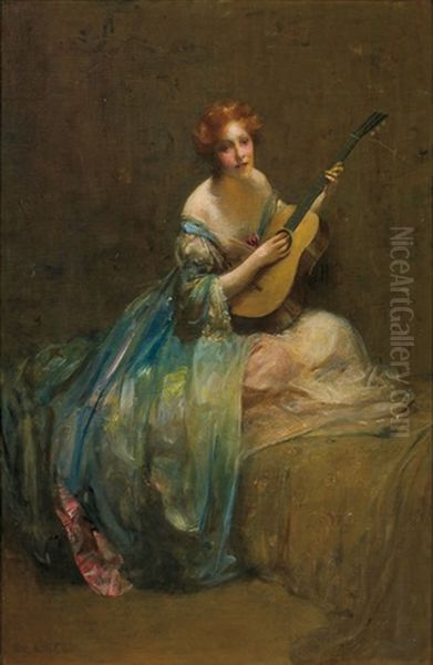 Playing Her Guitar - view 1