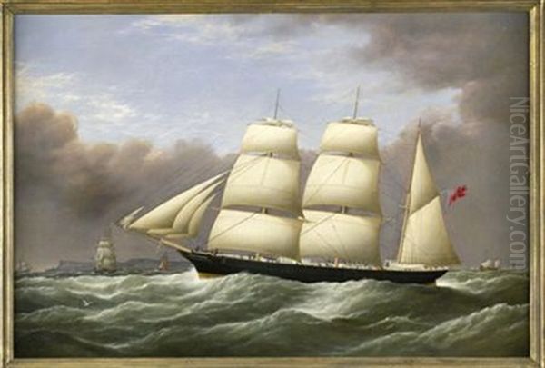 The Barque 'alfred Hawley' Off Beachy Head - view 1