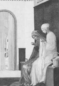 Mary In The House Of Elizabeth by Robert Anning Bell