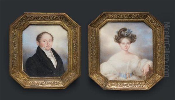 Portraits Du Comte Et De La Comtesse De Coigny (2 Works) - view 1
