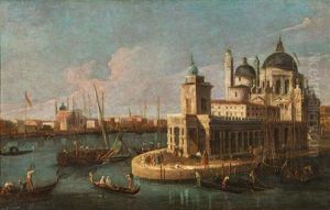 Punta Della Dogana Mit Santa Maria Della Salute Und Il Redentore Punta Della Dogana Mit Santa Maria Della Salute Und Il Redentore