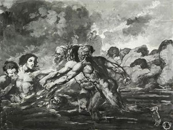 Illustrazione Per Il Canto Vii Dell?inferno (gli Iracondi) - view 1