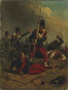 Zouaves by Eugene Alexandre Bellange