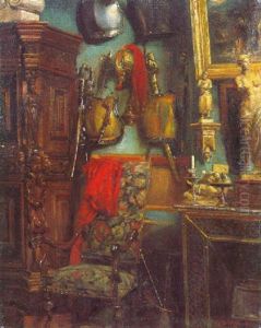 L'interieur D'un Atelier by Eugene Alexandre Bellange