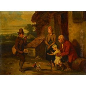 Der Marionettenspieler by Hippolyte Bellange