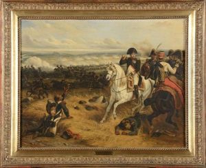 Napoleon Sur Le Champ De Bataille De Wagram (?) by Hippolyte Bellange