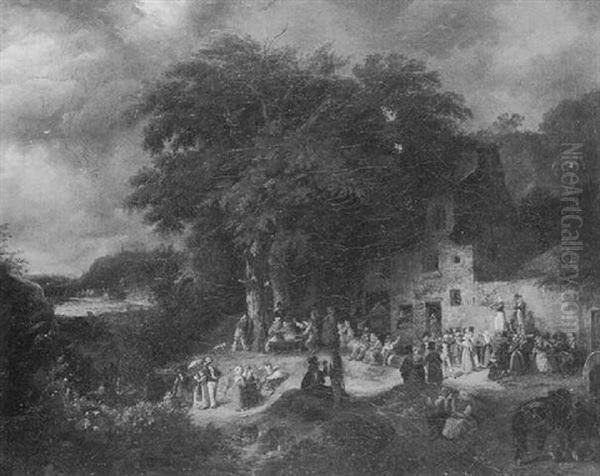 Fete Villageoise Dans Un Paysage - view 1