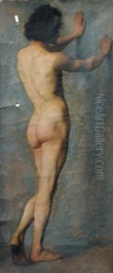 Academies D'homme (3 Works) by Camille Felix Bellanger