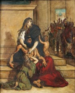 Scene De La Guerre De Troie (+ 3 Others; 4 Works) by Camille Felix Bellanger