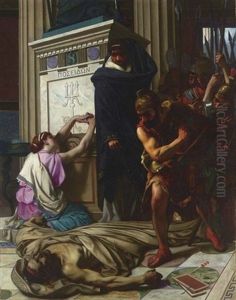 The Death Of Demosthenes In The Temple Of Poseidon The Death Of Demosthenes In The Temple Of Poseidon